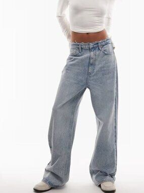 All Saints Blake Fray Straight Leg Jeans